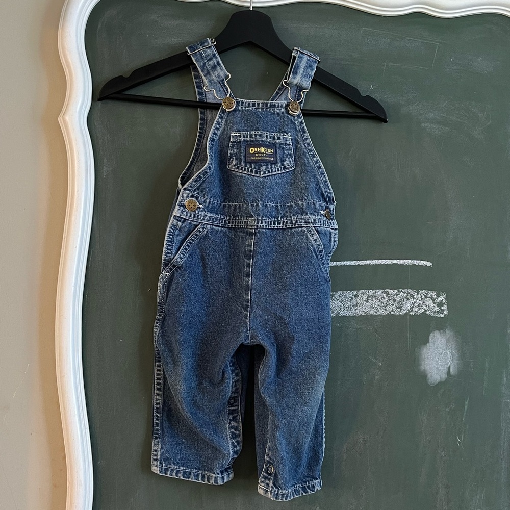 Kids Vintage OshKosh B'gosh Blue Denim Overalls